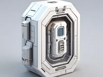 SciFi Power Core Game Asset Low-poly 3D model