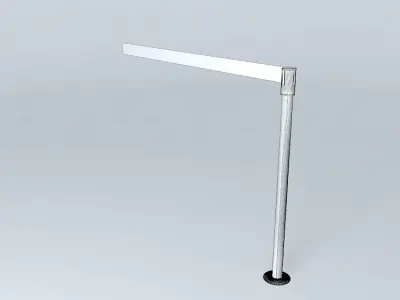 S pole with stripe Free 3D model