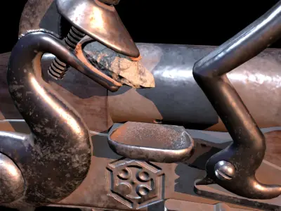 HIE Game Ready Musket D180221 Low-poly 3D model