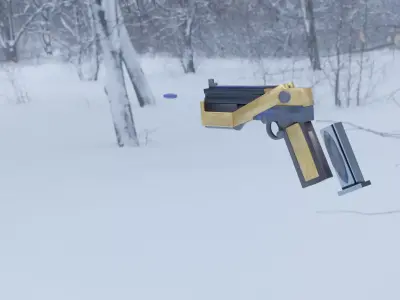 Magic Hand Gun Free low-poly 3D model