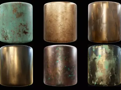 Bronze Metal Substance Material Collection  Texture