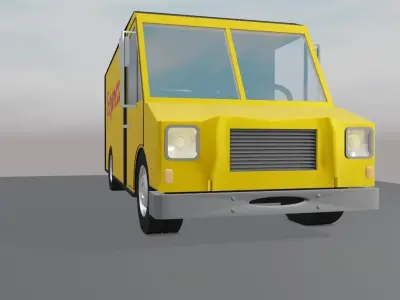 Delivery van 3D model