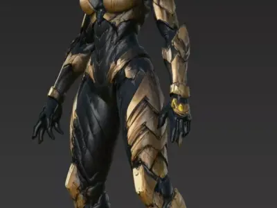 Female Scorpion Robot 3D model