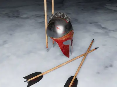 spartan helmet Low-poly 3D model purchase