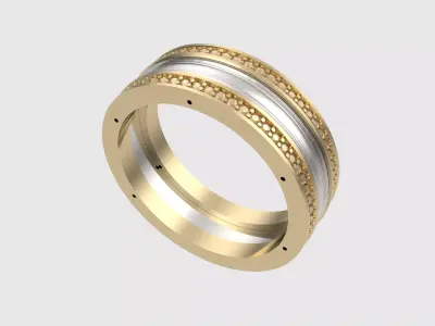 Three-Part Enamel Ring JDBCo 3D print model