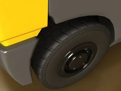 Forklift High Detail 3D model