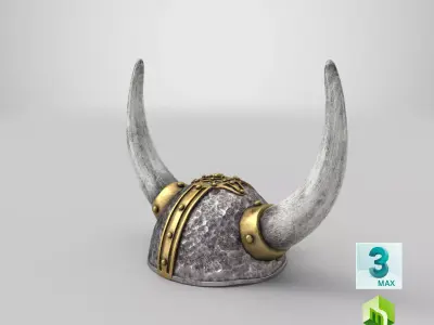 Viking Helmet 01 3D model