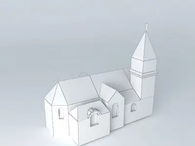 Saint Eustache Church Viroflay Free 3D model