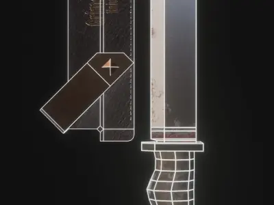 Game Ready Pocket Knife Free low-poly 3D model