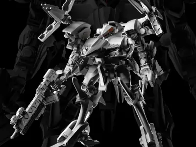 Armored Core Rayleonard 100mm 3D print model