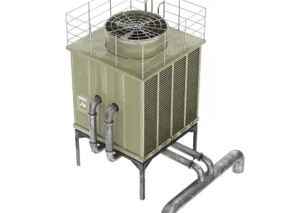 Roof top cooling unit 3D model purchase