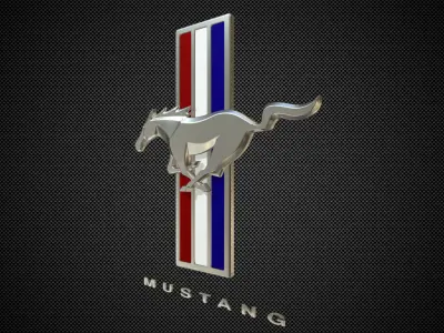 horse logo 3D model V1