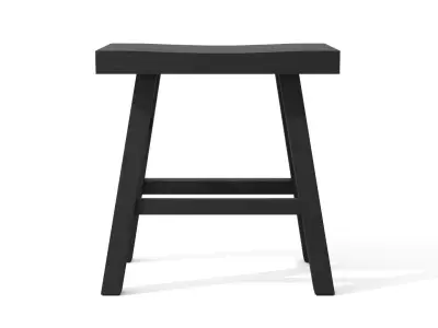 Leiden Charcoal Stool Low-poly 3D model