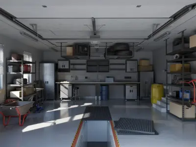 Home Garage Interior 1 EXT 3D model