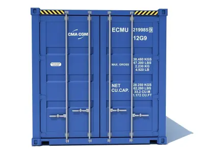 Shipping Container CMA CGM 3D model