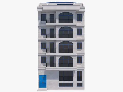 European building 4 3D model