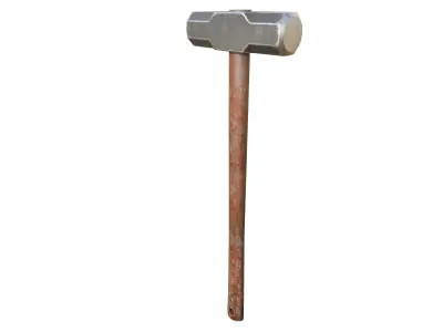 Sledgehammer Low-poly 3D model buy
