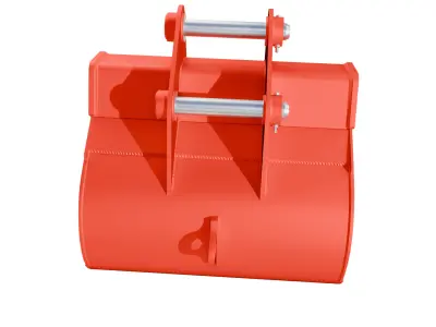 ESCO Extreme-Duty Plate Lip Bucket  XDP For hydraulic Excavators Low-poly 3D model