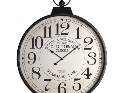 Vintage Clock 3D model purchase