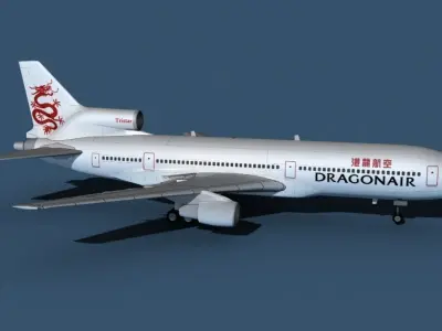 Lockheed L-1011-50 DragonAir 3D model
