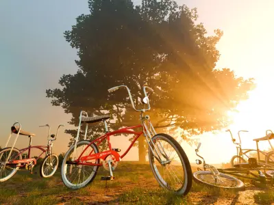 Retro Bicycle 3D Model Inspired by the Classic Schwinn Sting-Ray 3D model