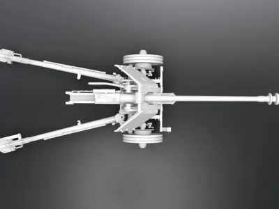 Pak 40 Scale model 3D print model