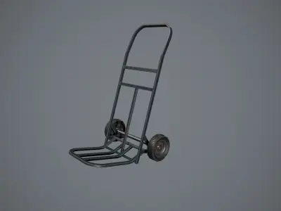 Stylized Hand Truck - Trolley Prop Low-poly 3D model