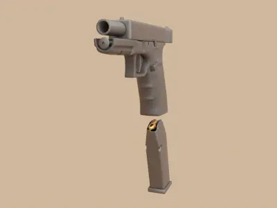 glock 20 Low-poly 3D model