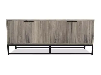 Industrial Style Wooden Sideboard 3D model