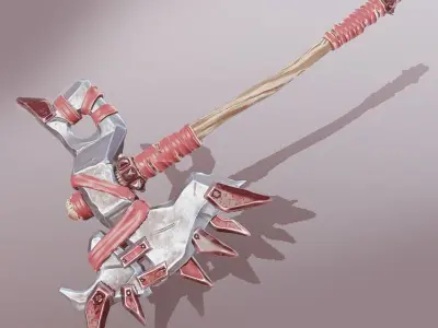 Orc Axe  Low-poly 3D model