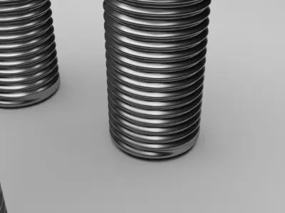 Bolts and Nuts Set 3D model