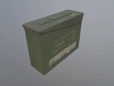 Ammo crate - PBR Lowpoly Free low-poly 3D model