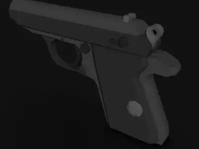 Walther PPK Low-poly 3D model