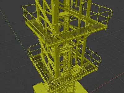 Crane 3d model construction 3D model