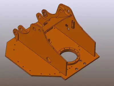 Main Frame ZX120 Free 3D model