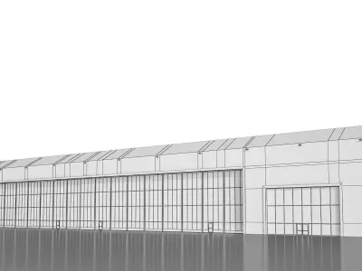 Airport Hangar 3D model