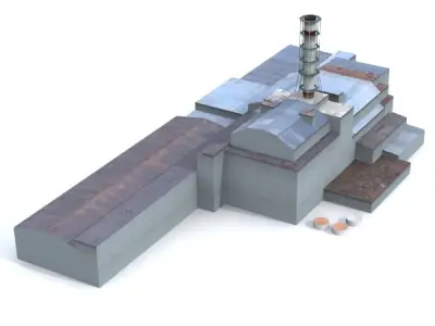 Chernobyl Reactor Containment Shelter 3D model