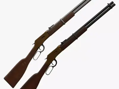 Winchester Rifle Low-poly 3D model purchase