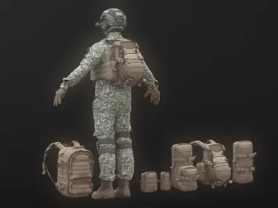 SOLDIER complete Pack 3D model