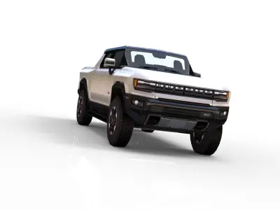 HUMMER EV Low-poly 3D model