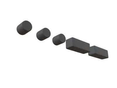 Morse Code 3 v1 001 Low-poly 3D model