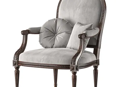 chairish armchair art 7847 3D model