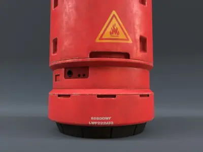 kitchen gas cylinder sci-fi  3D model