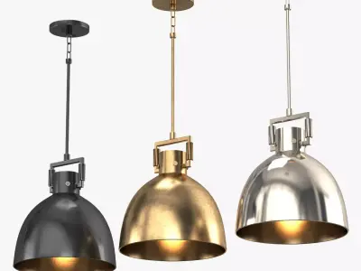 MACHINIST METAL CLOCHE PENDANT 3D model