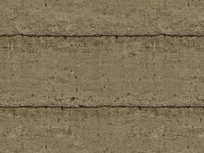 Rough Concrete Panel - 1 Texture