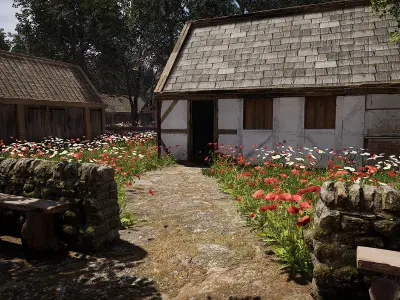 ElderBoom Hollow  Massive Village Environment 3D model