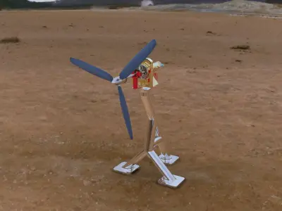 Tidal Stream Turbine Free 3D model