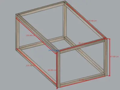 Cage for small animals Low-poly 3D model