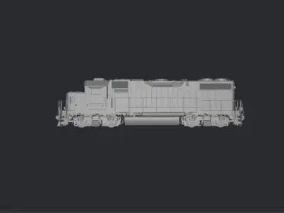 EMD GP38-2 Low-poly 3D model