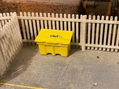 Model Railway Salt Grit Bin for Roadside or Car Park 3D print model